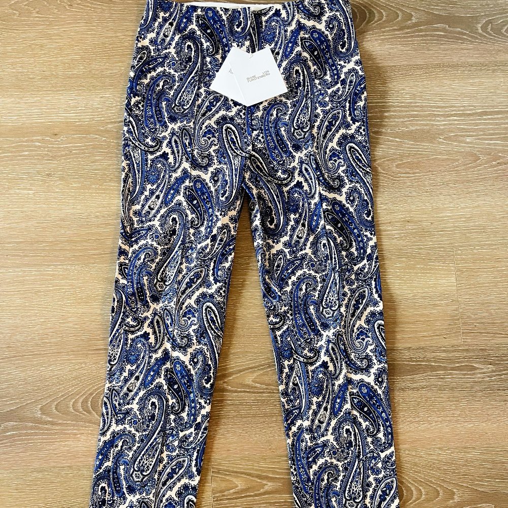 NWT Diane Von Furstenberg Paisely Pants Size 6